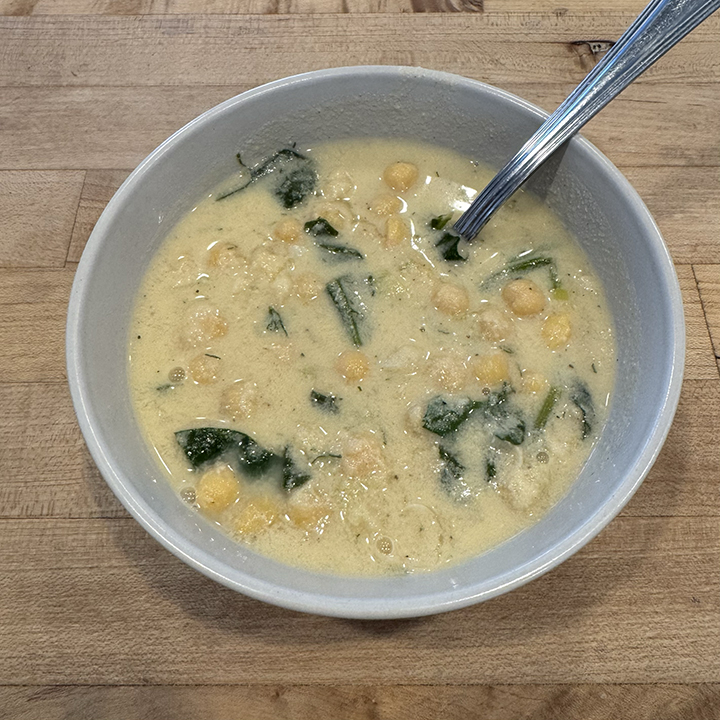 Lemon, Chickpea, & Spinach (Lactose-Free)